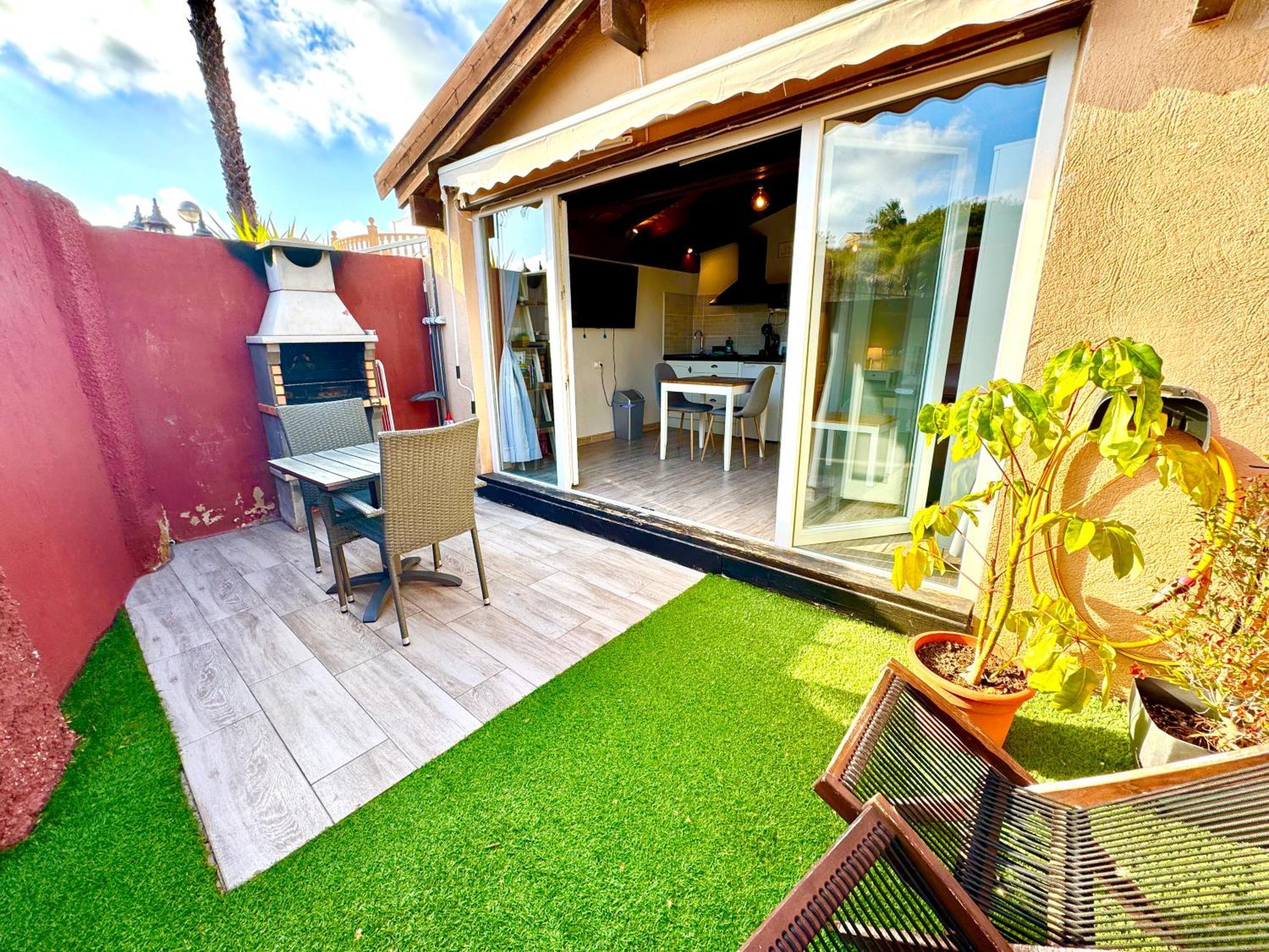 Casita-Estudio con Jardín en la playa Puerto Marino Exterior foto