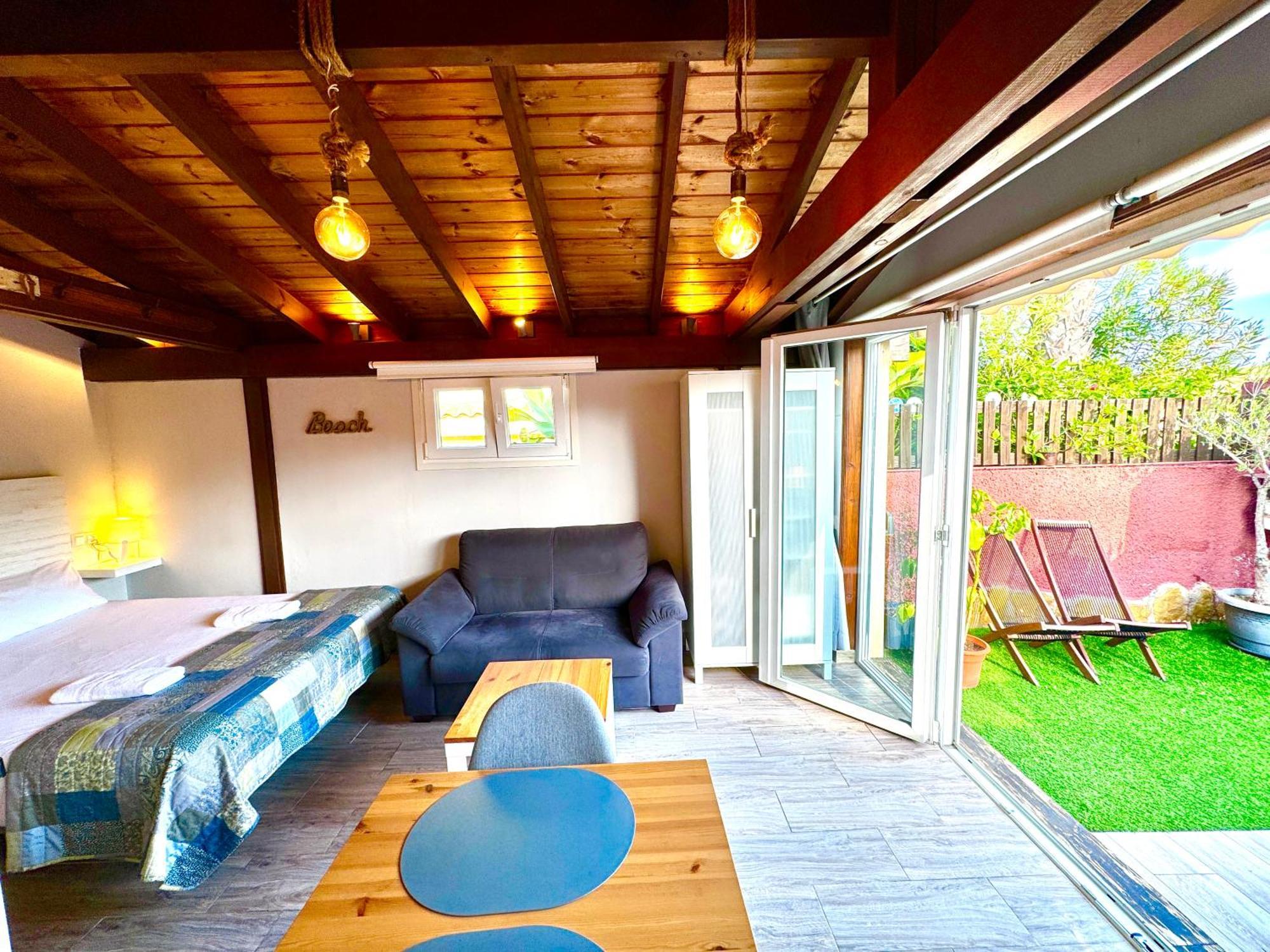 Casita-Estudio con Jardín en la playa Puerto Marino Exterior foto